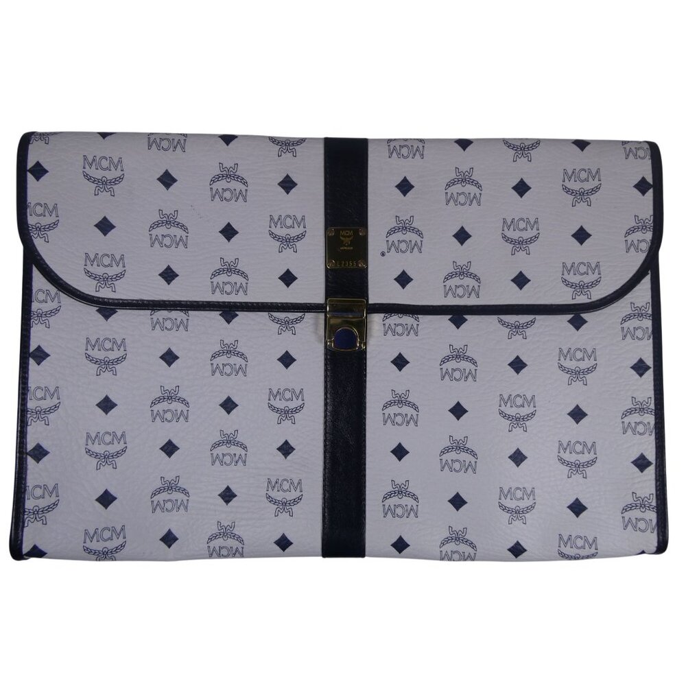 MCM Patricia Collection White Tote‎ Bag L2355